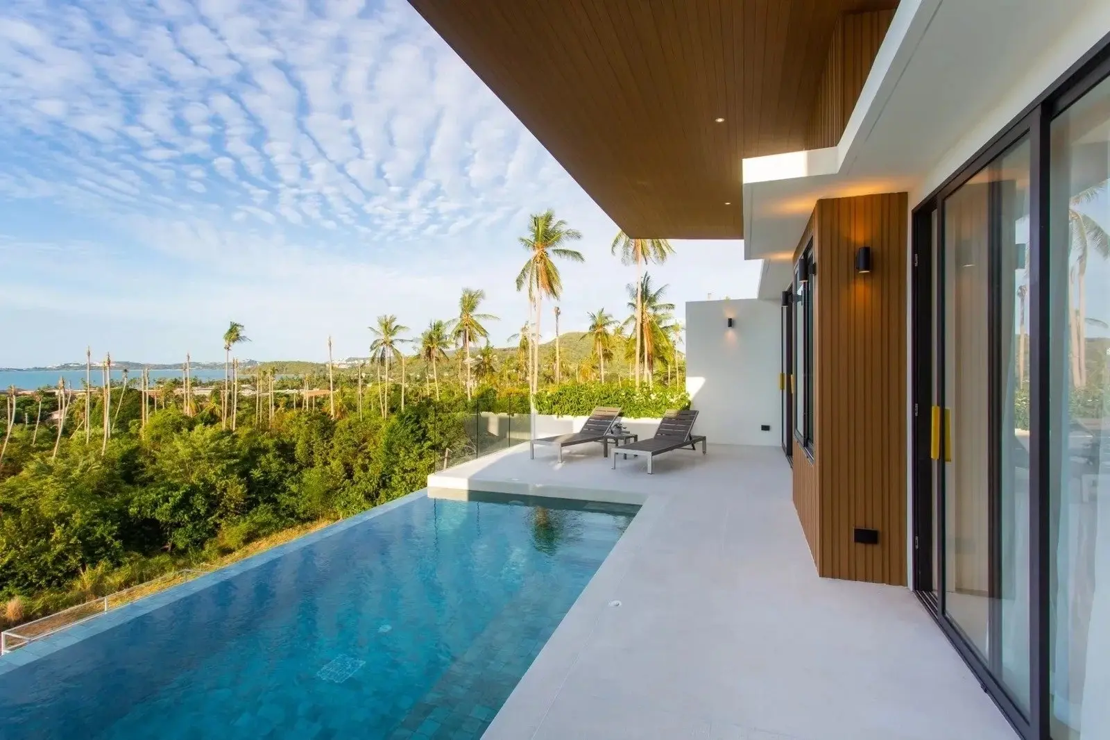 Villa à Bophut, Koh Samui avec vue sur mer sur 2,5 étages - 3 chambres Plan hors