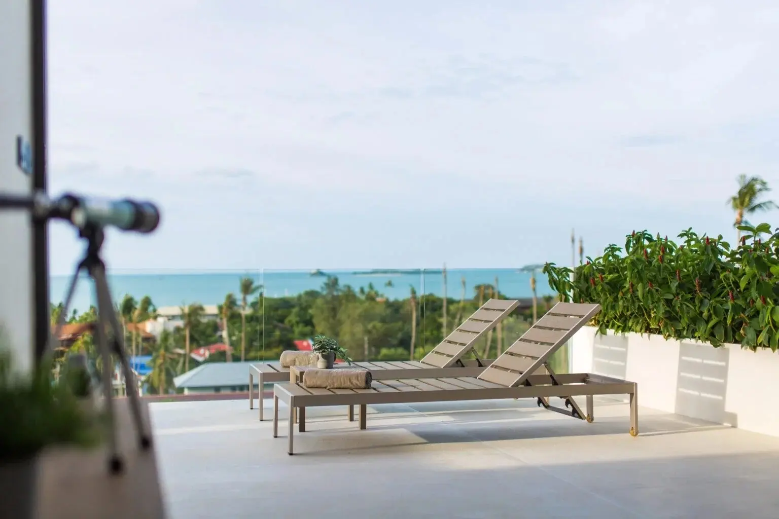 Villa à Bophut, Koh Samui avec vue sur mer sur 2,5 étages - 3 chambres Plan hors