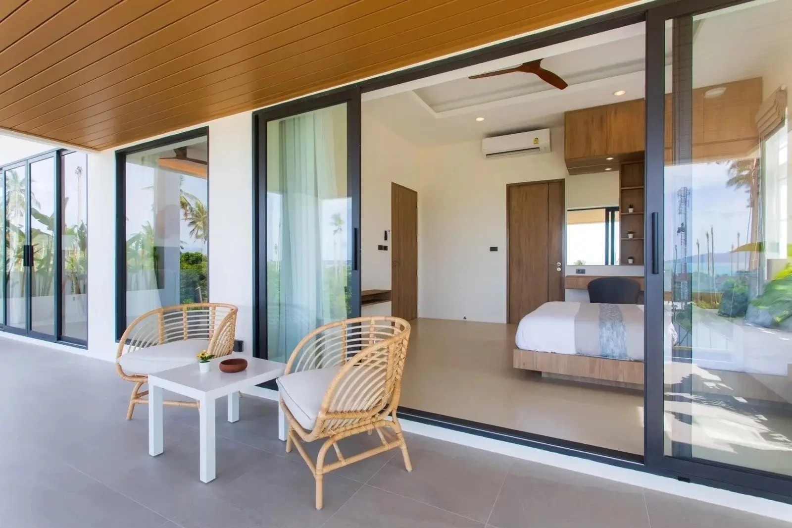 Villa à Bophut, Koh Samui avec vue sur mer sur 2,5 étages - 3 chambres Plan hors