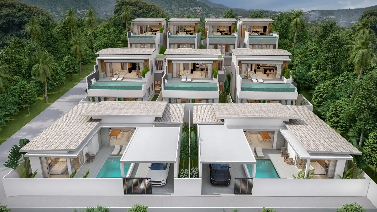 Villa SUR PLAN 3 Chambres Vue Mer avec Piscine à Bophut à 3 minutes de la plage