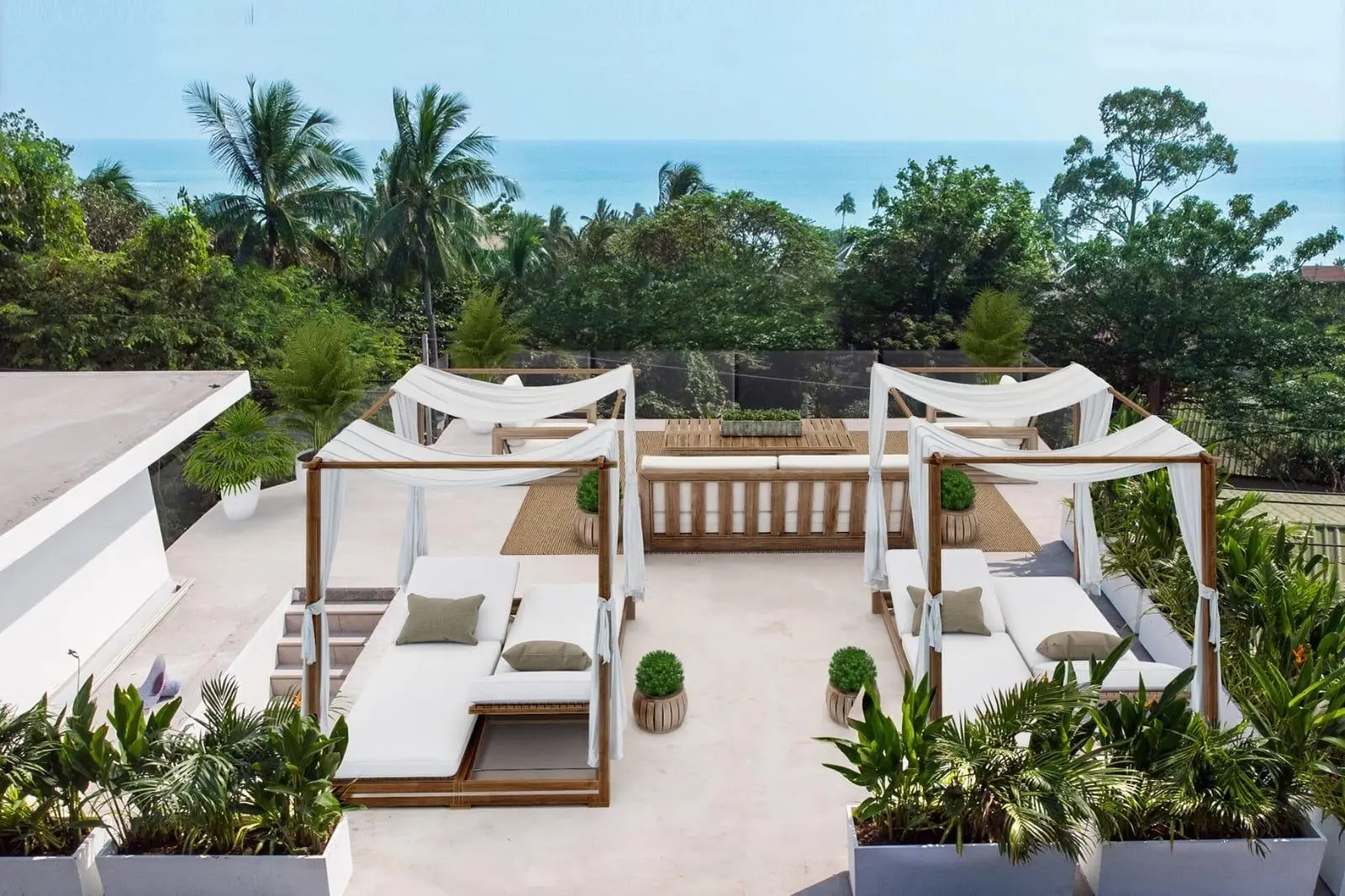 4BR Villa Seaview - 300m to Lamai beach.