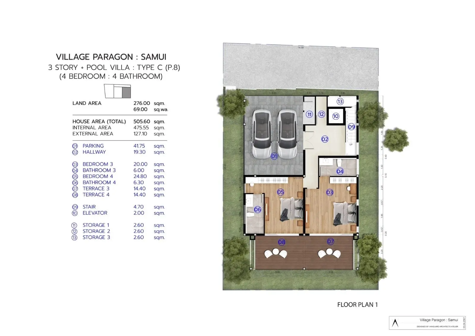 Villa SUR PLAN de 4 chambres avec vue sur la mer, à 3 minutes de la plage à Bophut