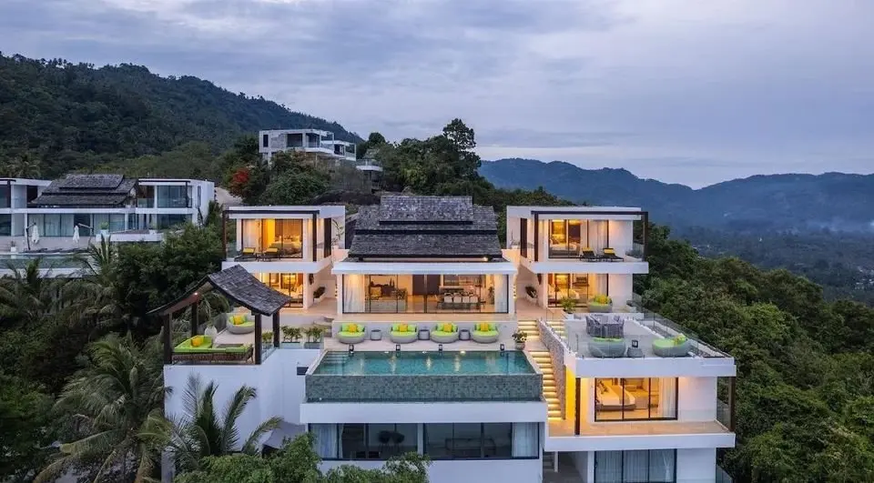 Villa luxueuse de 4 chambres avec vue sur la mer à Lamai, Koh Samui LOCATION