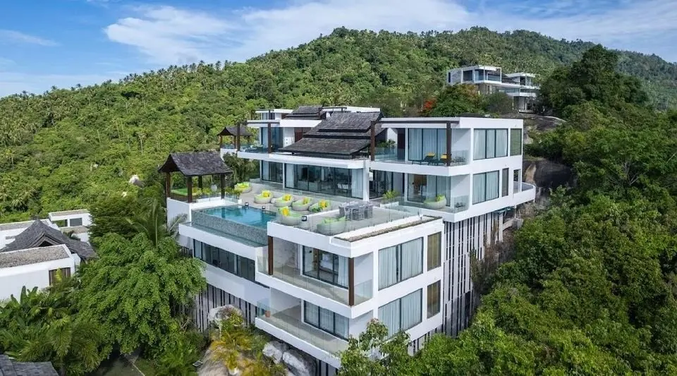 Villa luxueuse de 4 chambres avec vue sur la mer à Lamai, Koh Samui LOCATION