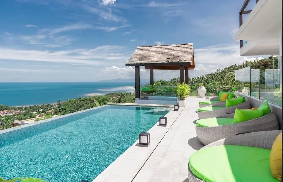 Villa luxueuse de 4 chambres avec vue sur la mer à Lamai, Koh Samui LOCATION