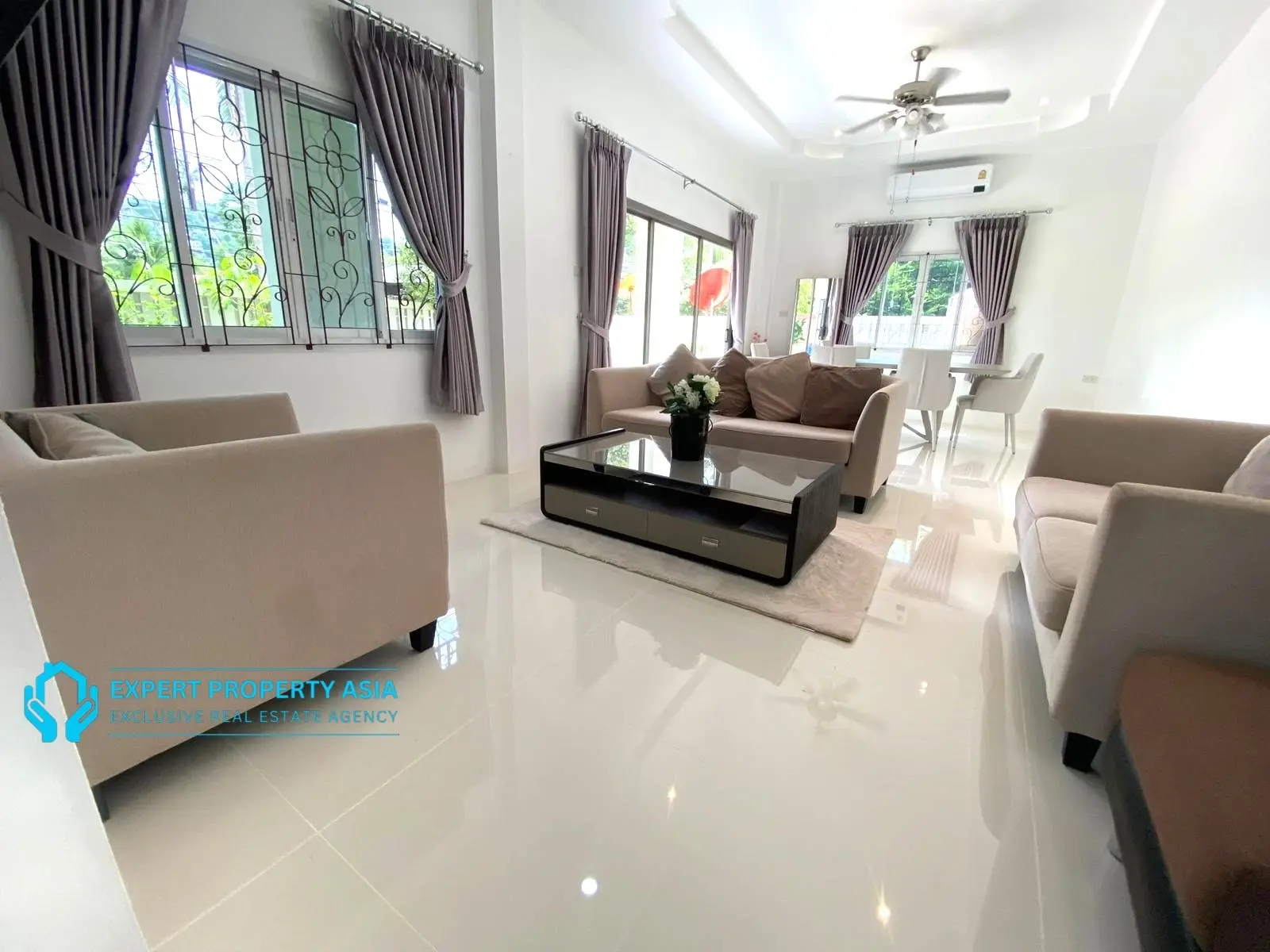 "Charming 4-Bedroom Villa in Tranquil Laem Set – Fully Furnished & Move-In Ready"