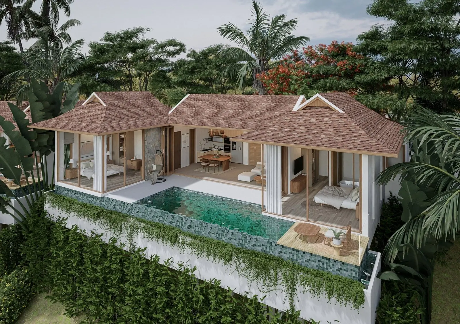 Villa 2 Chambres Vue Mer Bang Makham Koh Samui Hors plan