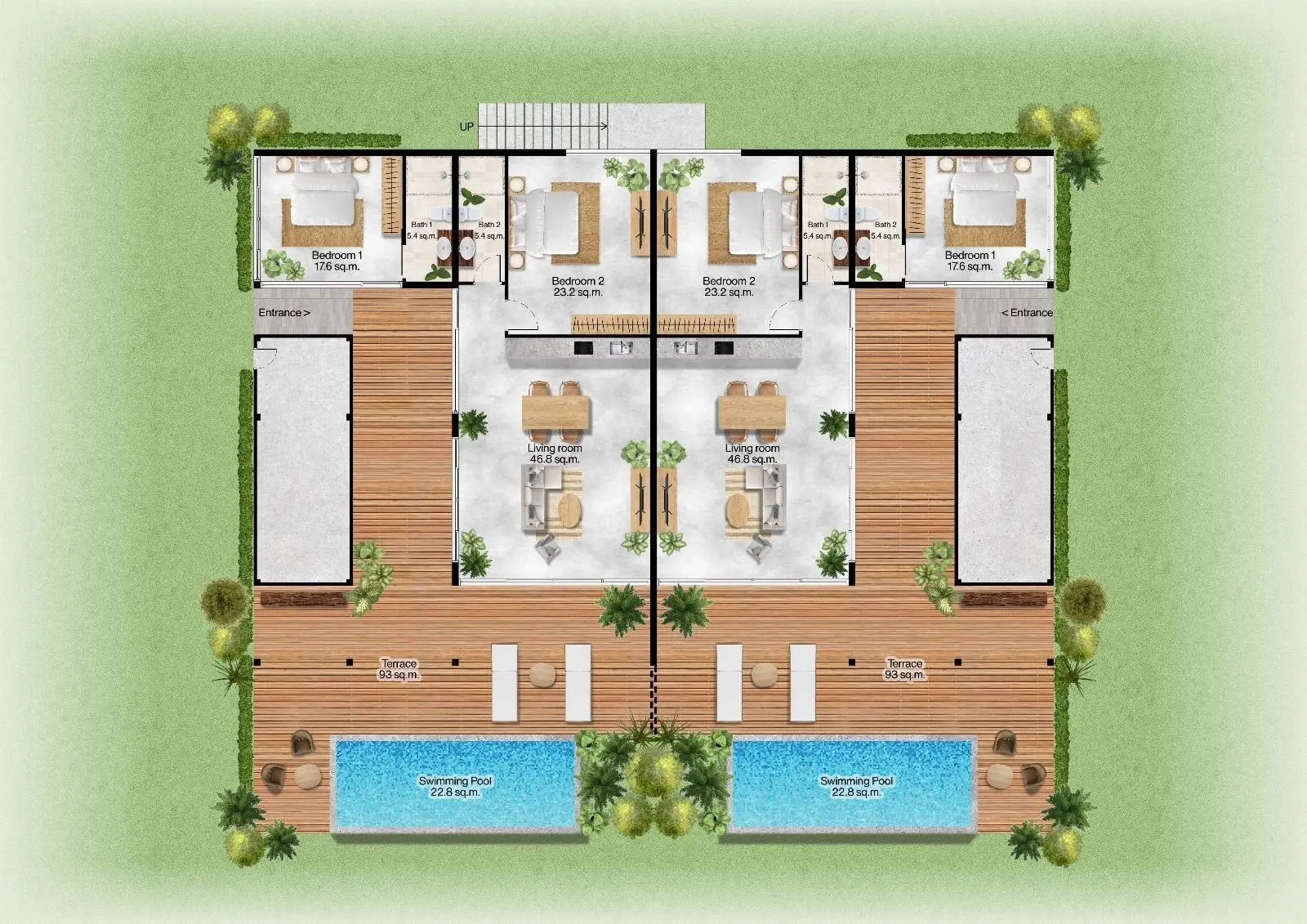 Résidences de villas avec piscine premium à vendre (Koh Phangan)