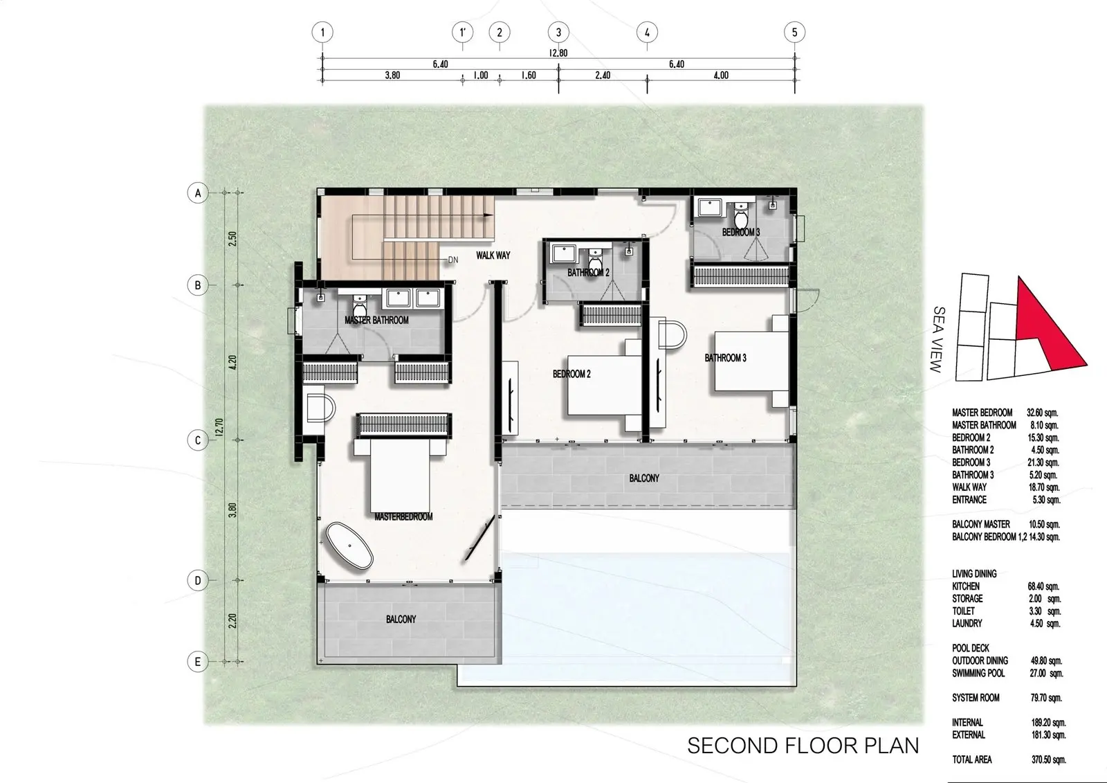 HORS PLAN !! Trois types de villas de 3-4 chambres avec vue sur la mer à vendre (Plai Leam)