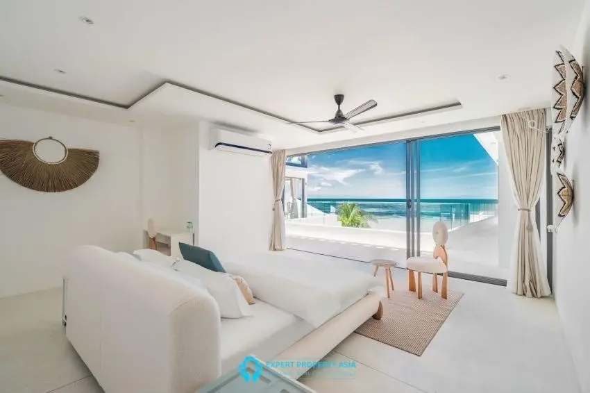 "Architectural Beachfront Masterpiece with Rare T-Shaped Pool – Lamai, Koh Samui"