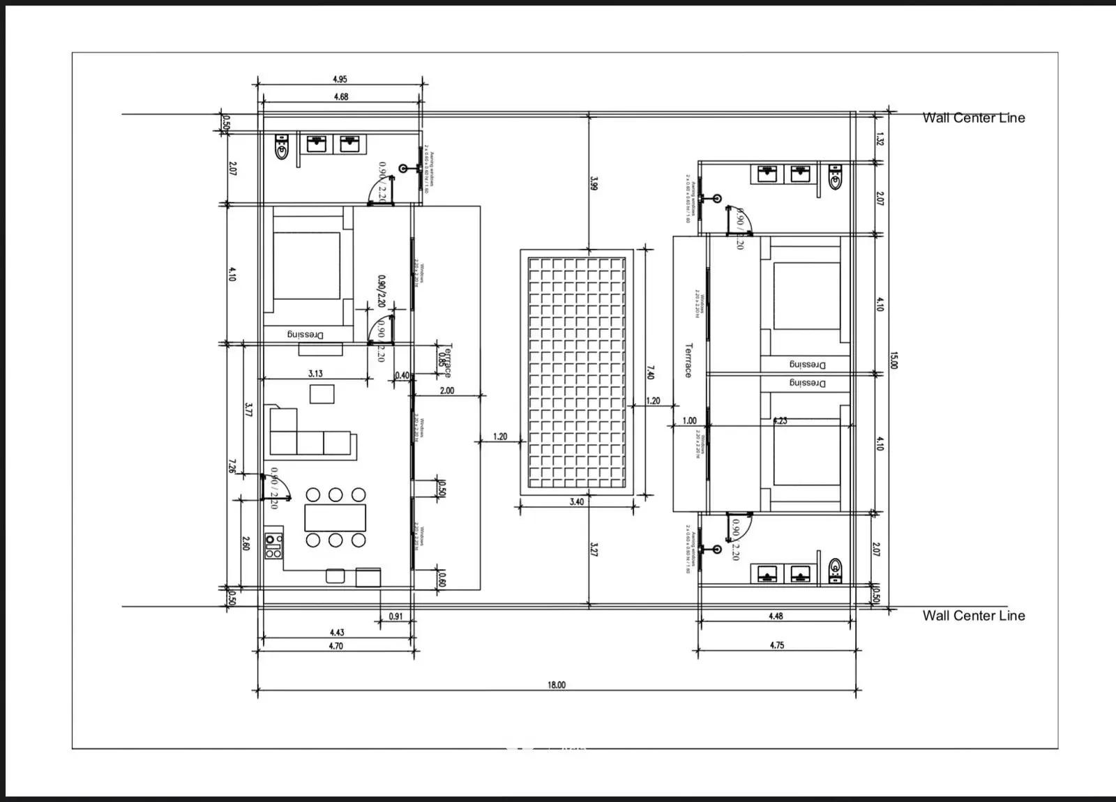 Résidence de villa hors-plan de 3 chambres près du centre ville de Lamai