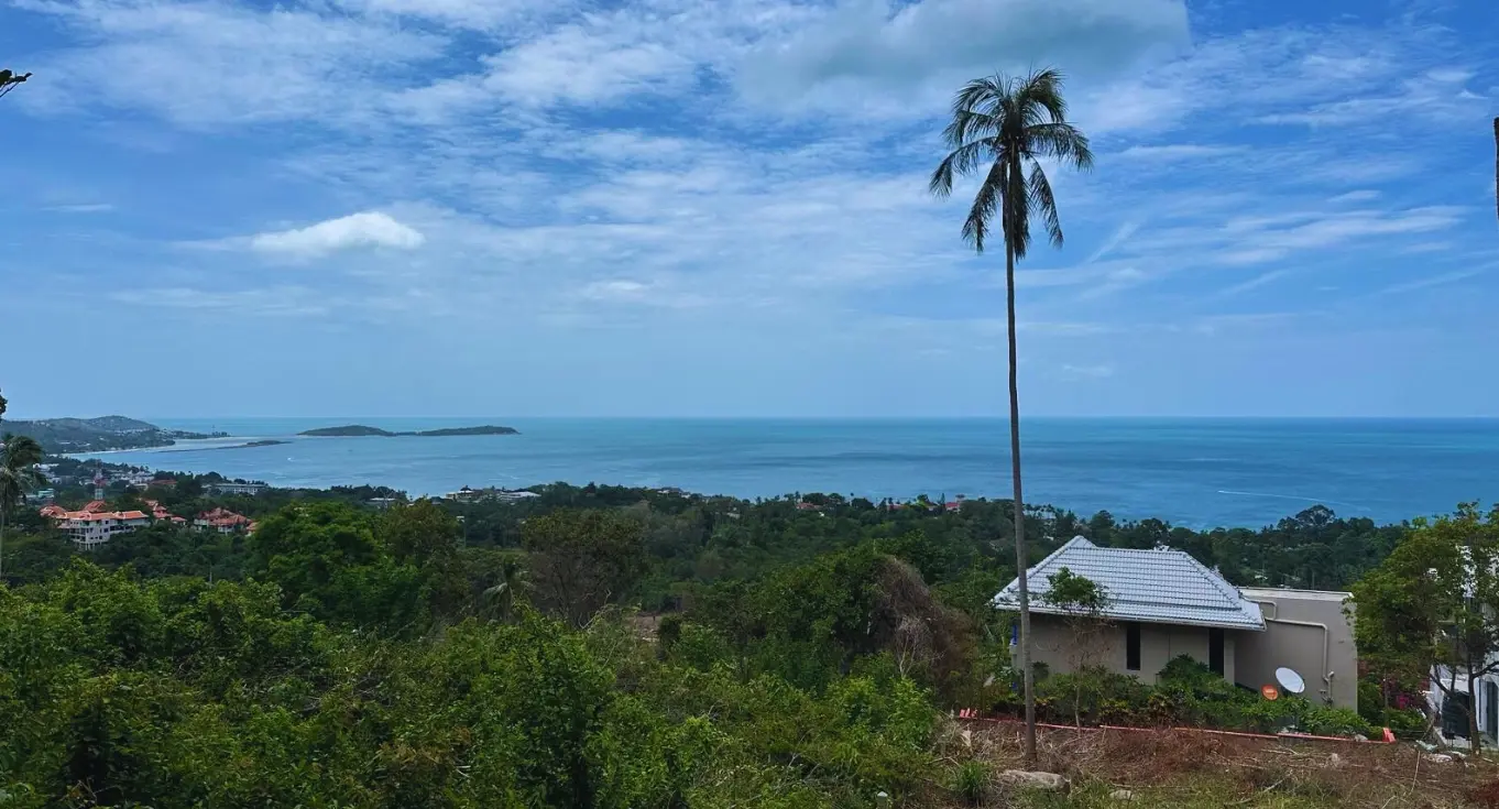 Amazing 4 Rai Sea View Land for Sale [Chaweng Noi]