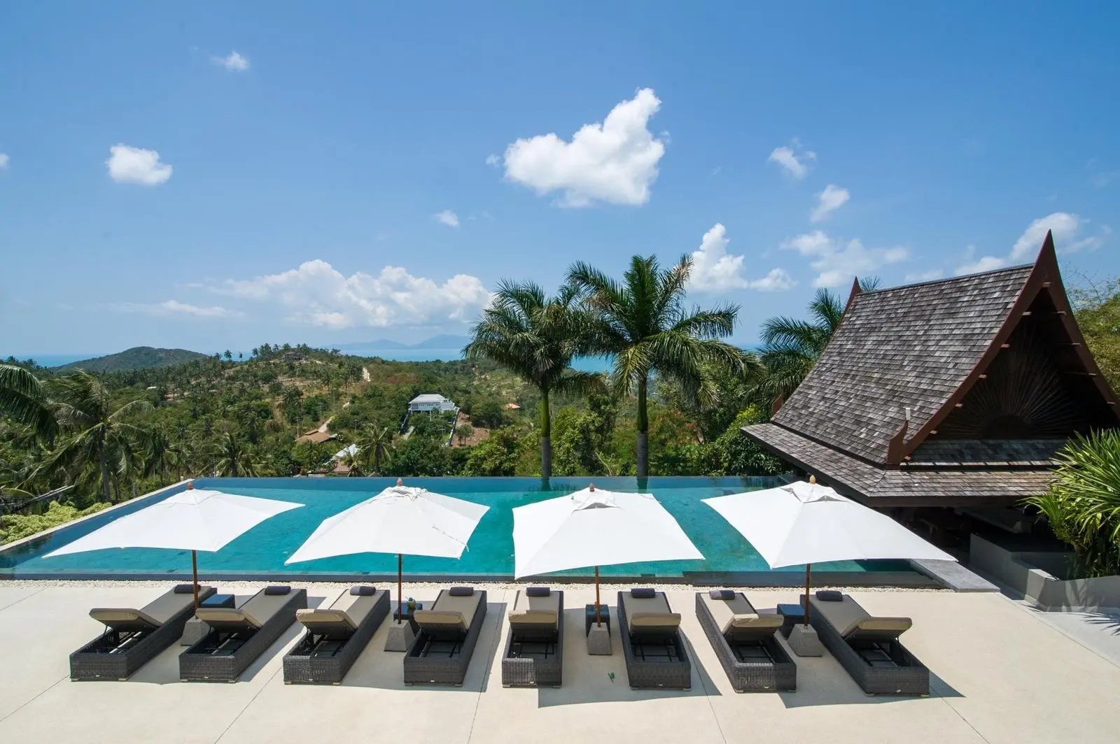 Magnifique villa de luxe avec vue sur la mer à vendre à Bophut Hills