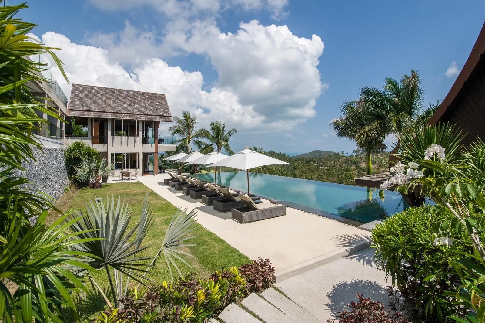 Magnifique villa de luxe avec vue sur la mer à vendre à Bophut Hills