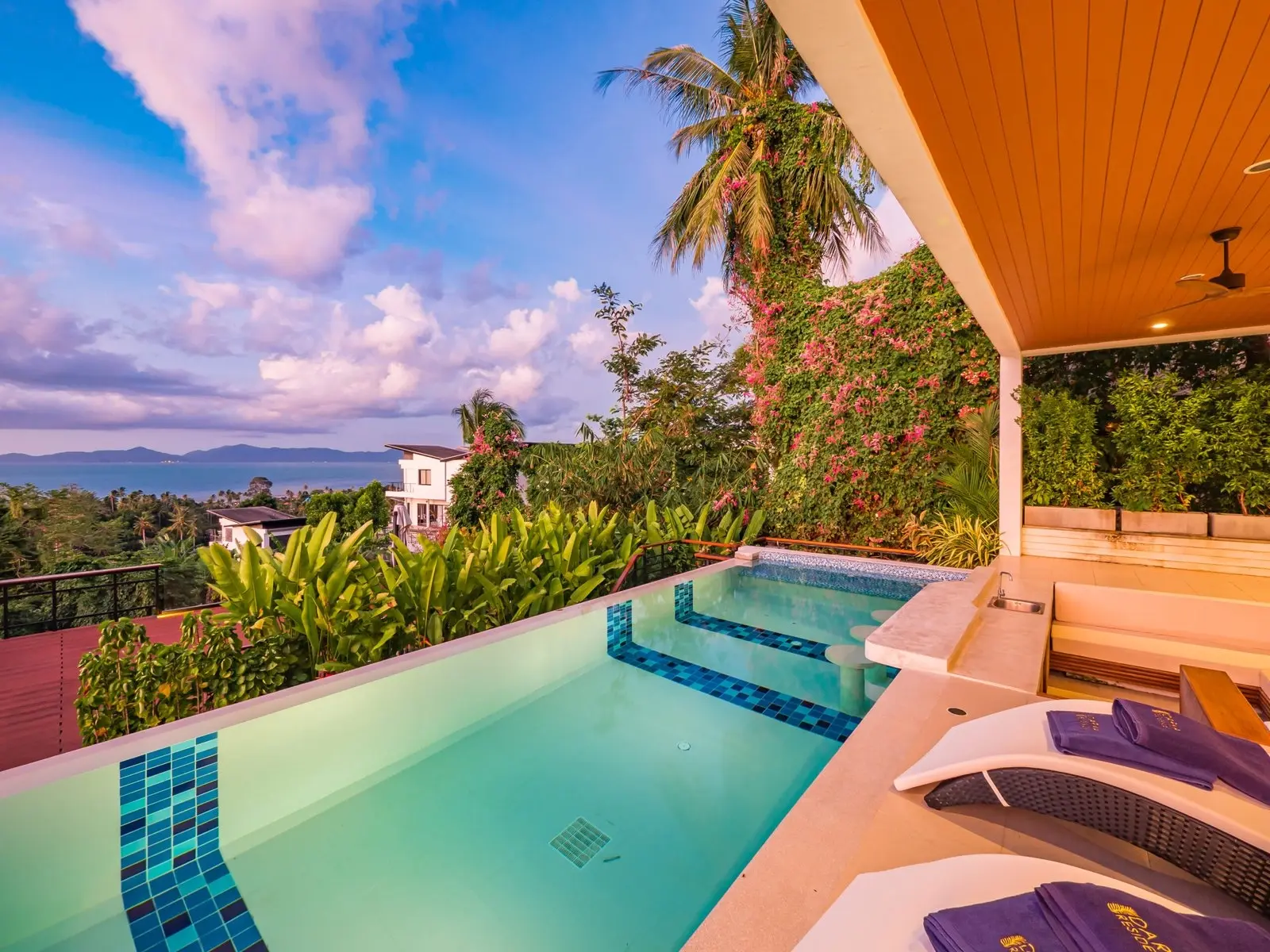 Villa de luxe avec piscine de 4 chambres et vue sur l'océan à 180 degrés