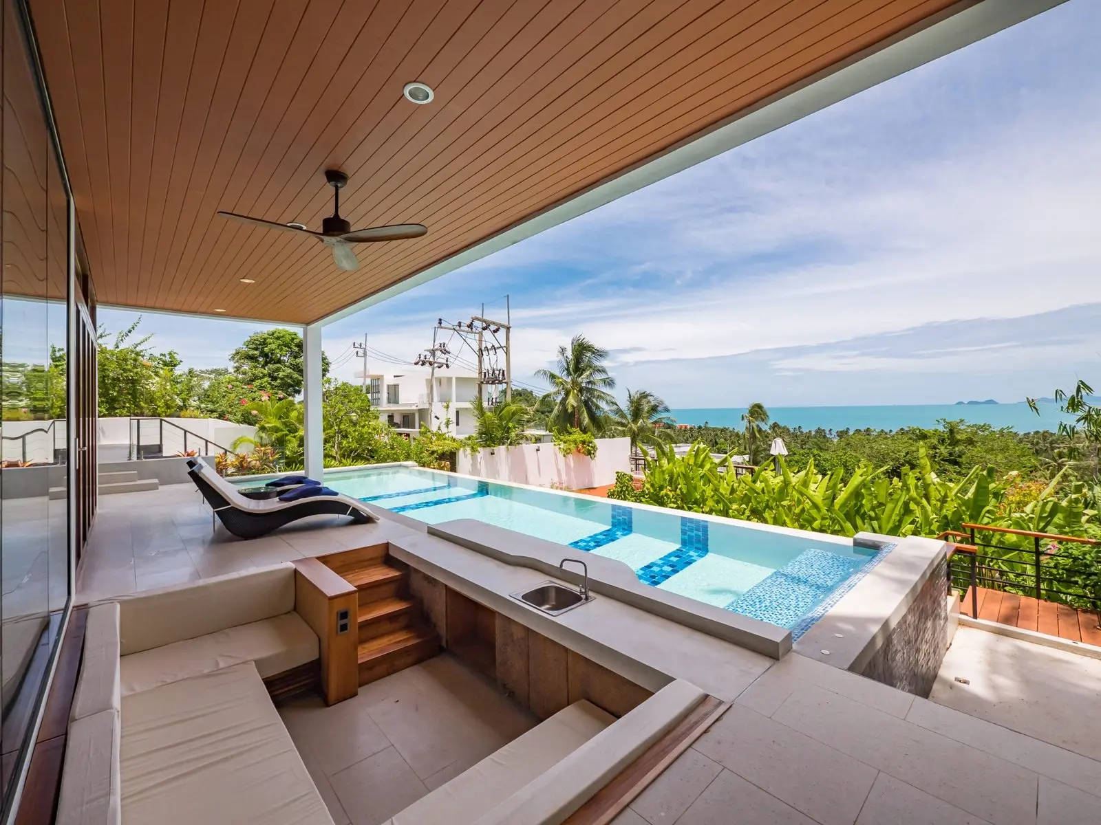 Villa de luxe avec piscine de 4 chambres et vue sur l'océan à 180 degrés