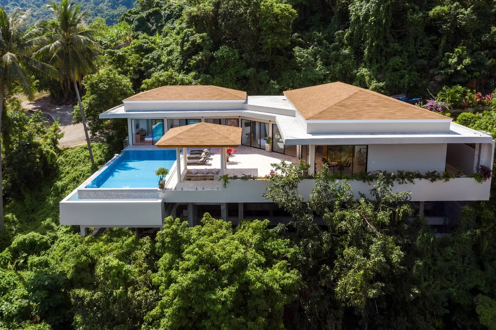 Villa de 4 chambres avec vue sur la mer à Chaweng Koh Samui