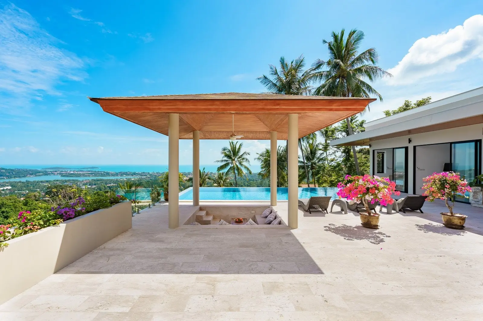 Villa de 4 chambres avec vue sur la mer à Chaweng Koh Samui