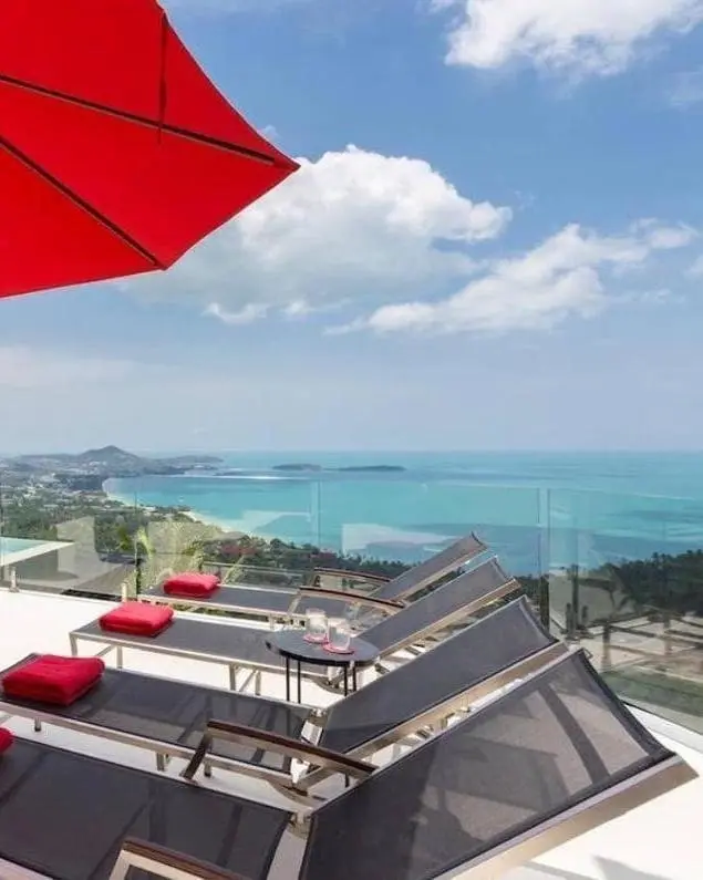 Villa de 7 chambres avec vue sur l'océan à Chaweng Noi, Samui