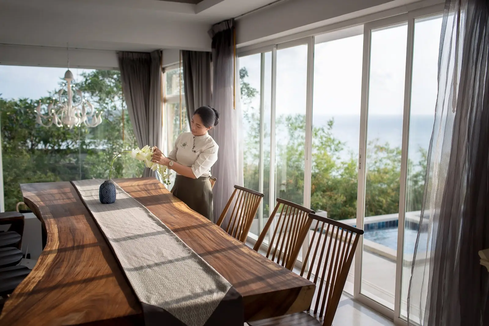 Villa panoramique de 5 chambres avec vue sur la mer à Choengmon