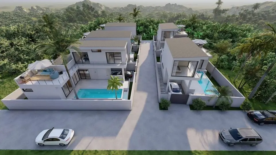 Projet hors plan de 3 chambres à Bophut Koh Samui