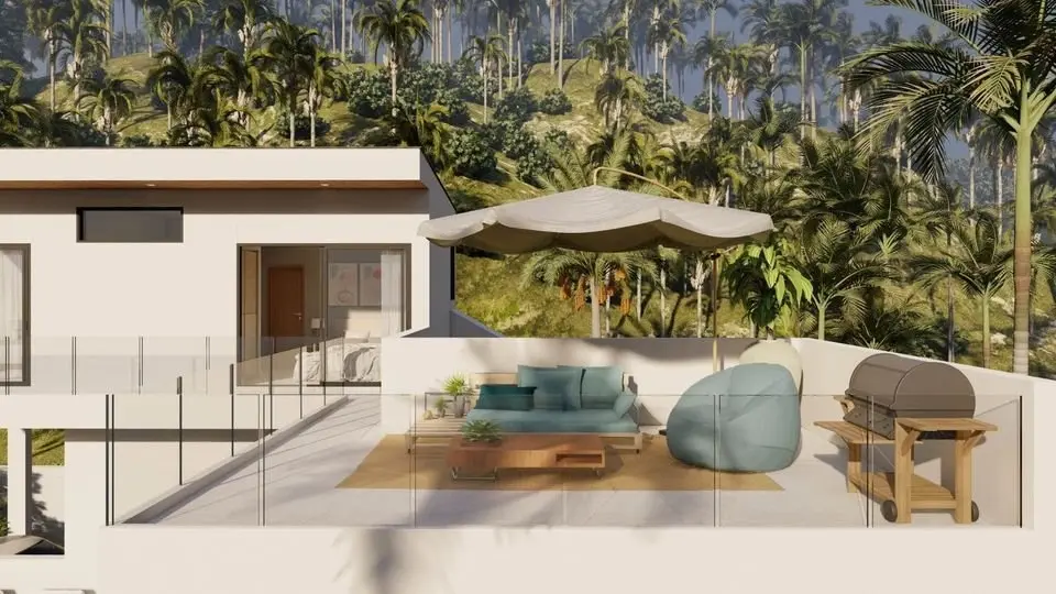 Projet hors plan de 3 chambres à Bophut Koh Samui