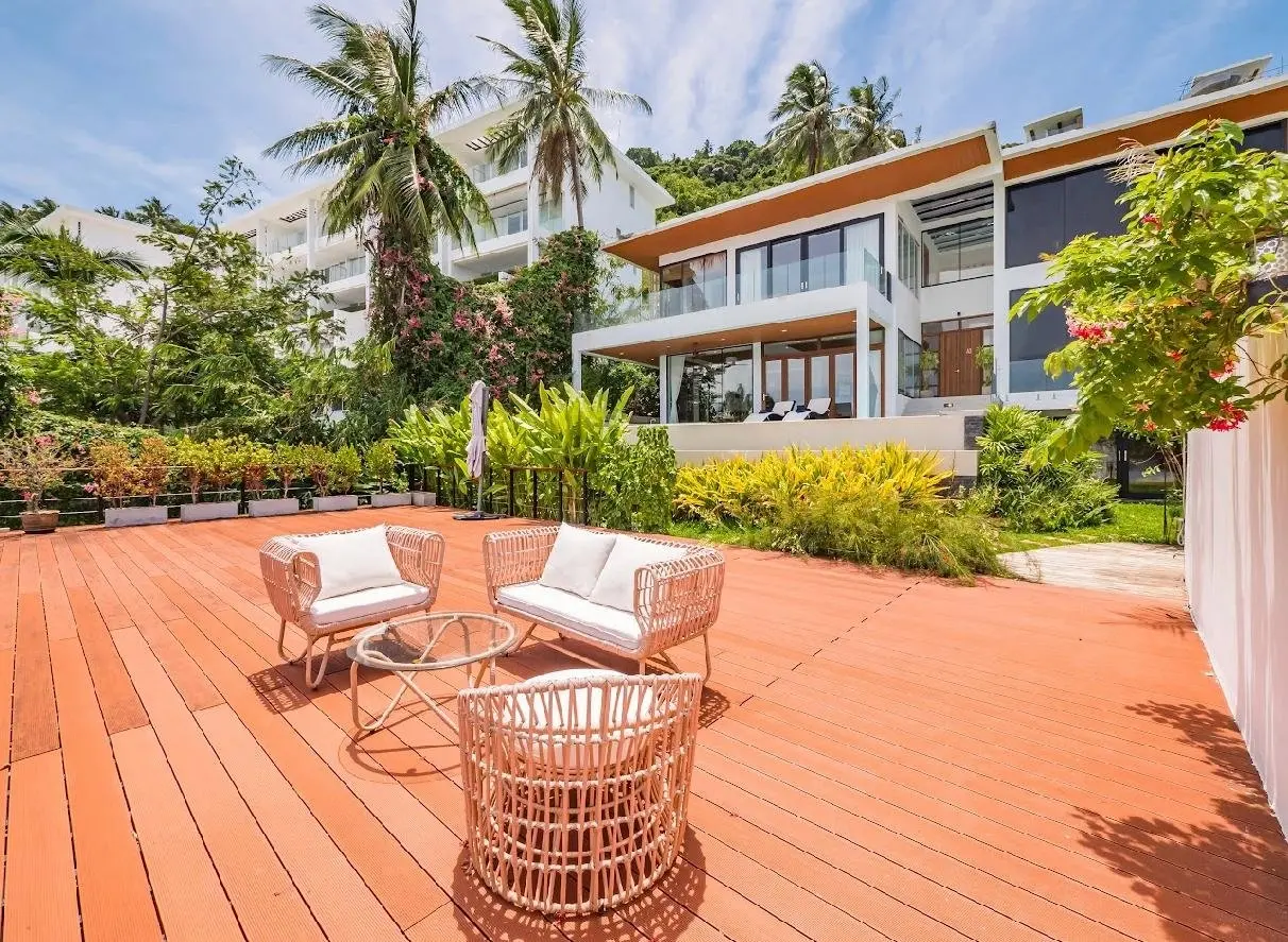 Villa de 4 chambres avec vue sur la mer à Bangpor Koh Samui