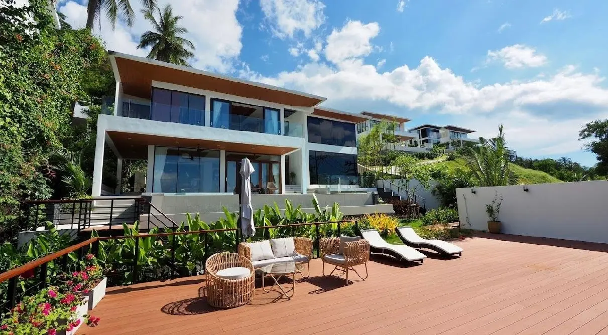 Villa de 4 chambres avec vue sur la mer à Bangpor Koh Samui