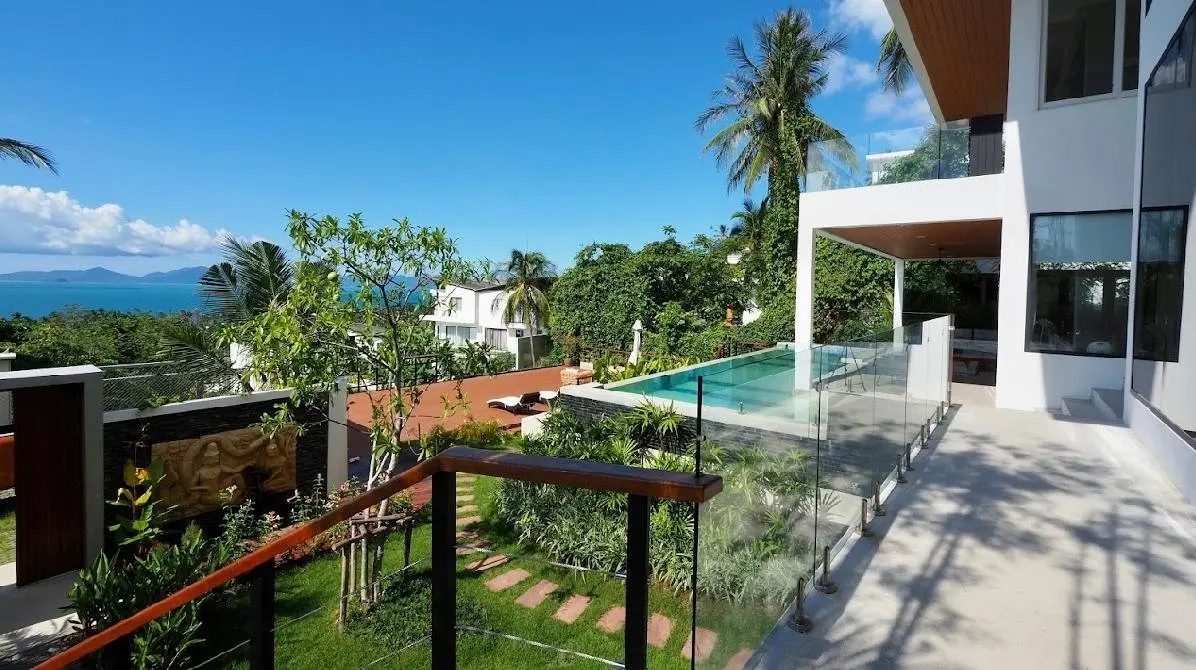 Villa de 4 chambres avec vue sur la mer à Bangpor Koh Samui