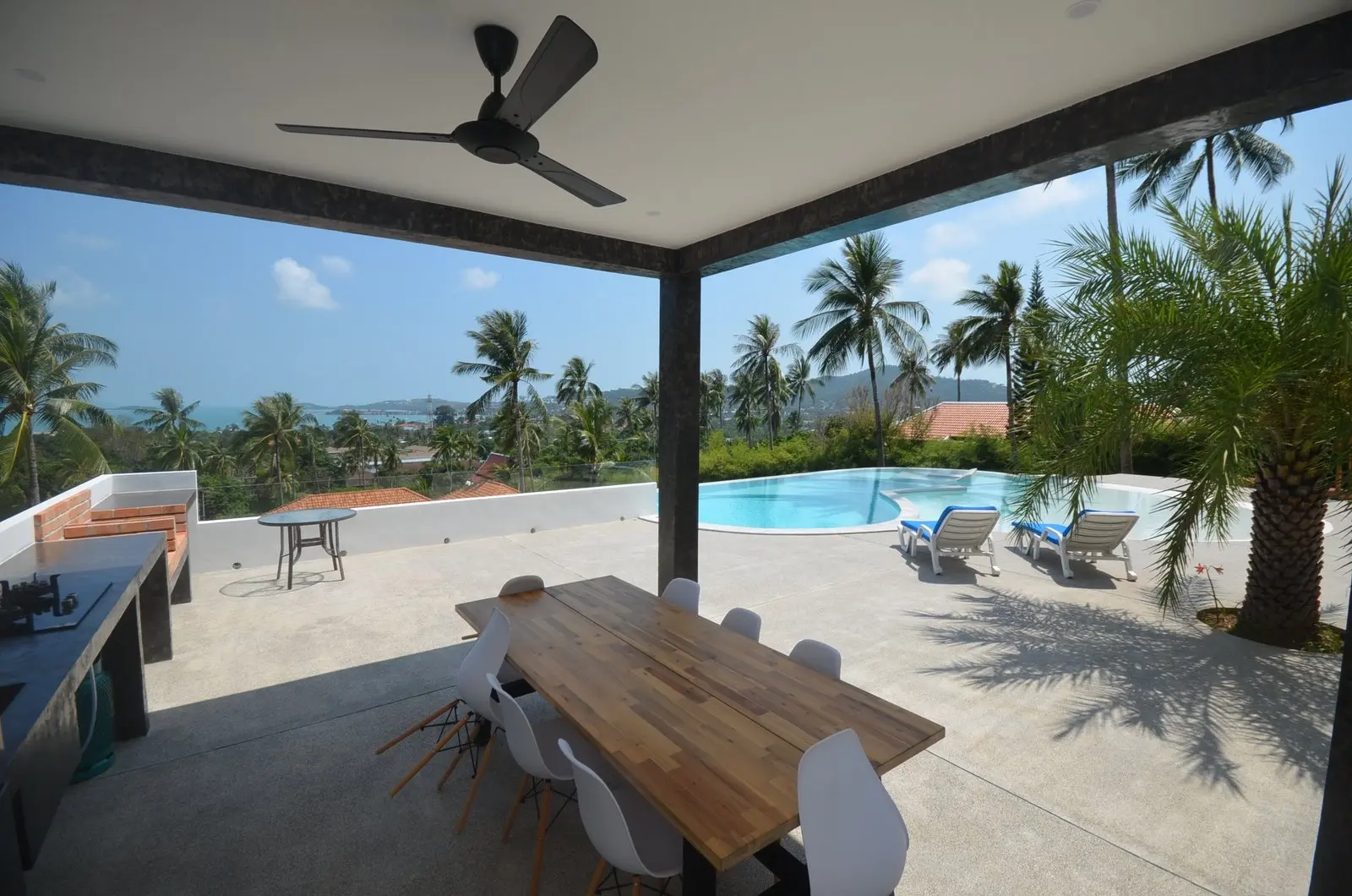 Villa avec 6 chambres, vue sur la mer et piscine à Bangrak Samui