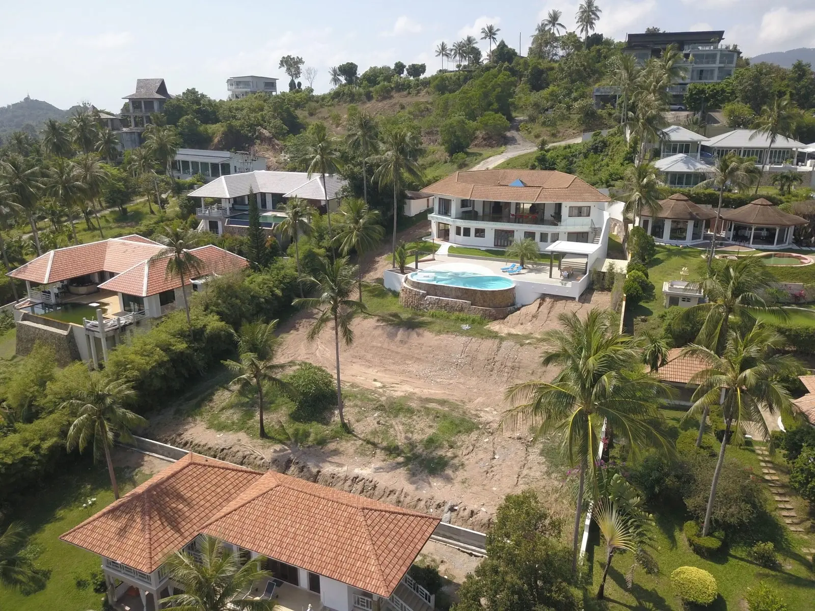 Villa avec 6 chambres, vue sur la mer et piscine à Bangrak Samui