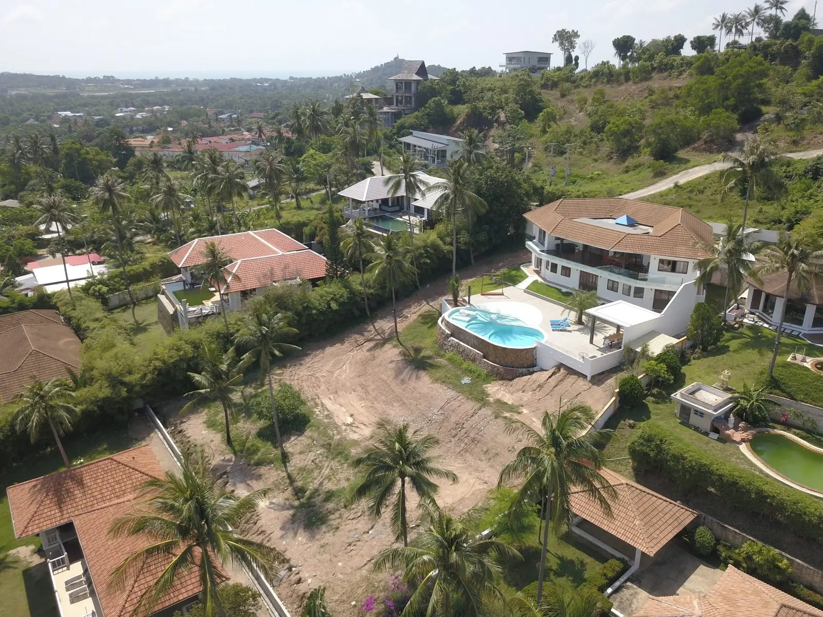 Villa avec 6 chambres, vue sur la mer et piscine à Bangrak Samui