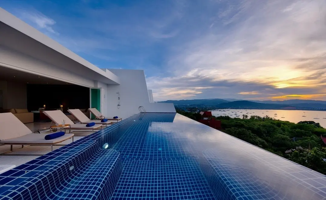 Villa avec vue sur la mer de 3 chambres à Bangrak Koh Samui