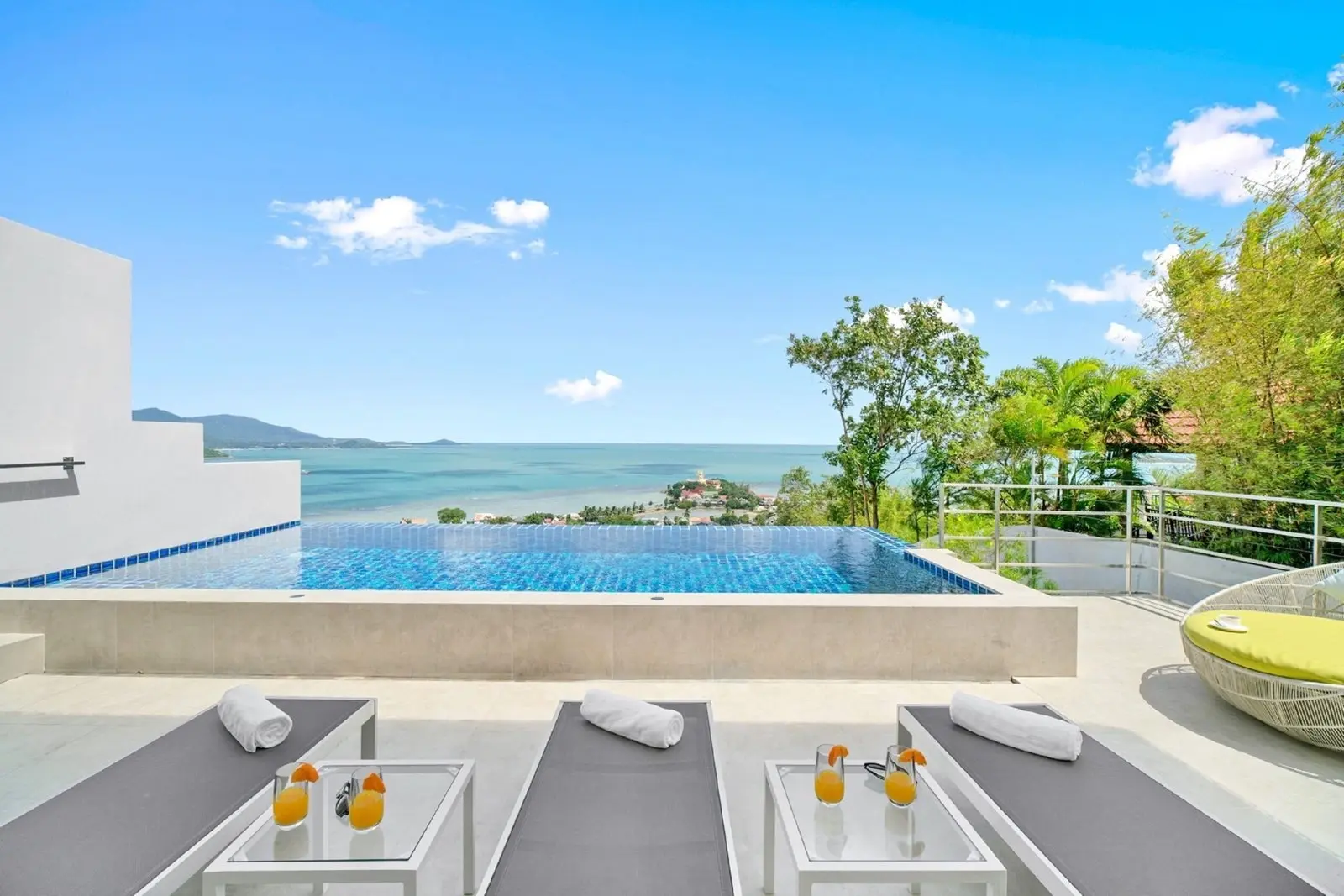 Villa V avec vue sur la mer de 3 chambres à Bangrak Koh Samui