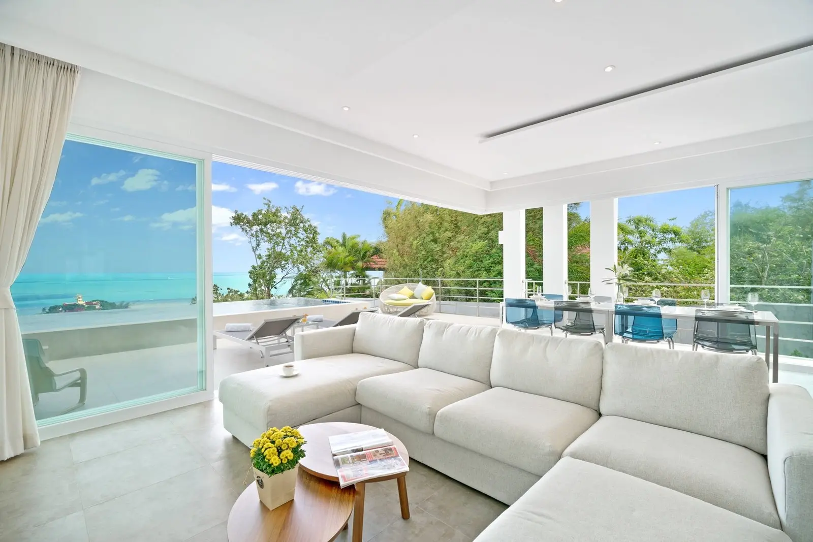 3-Bedroom Sea View Villa V at Bangrak Koh Samui