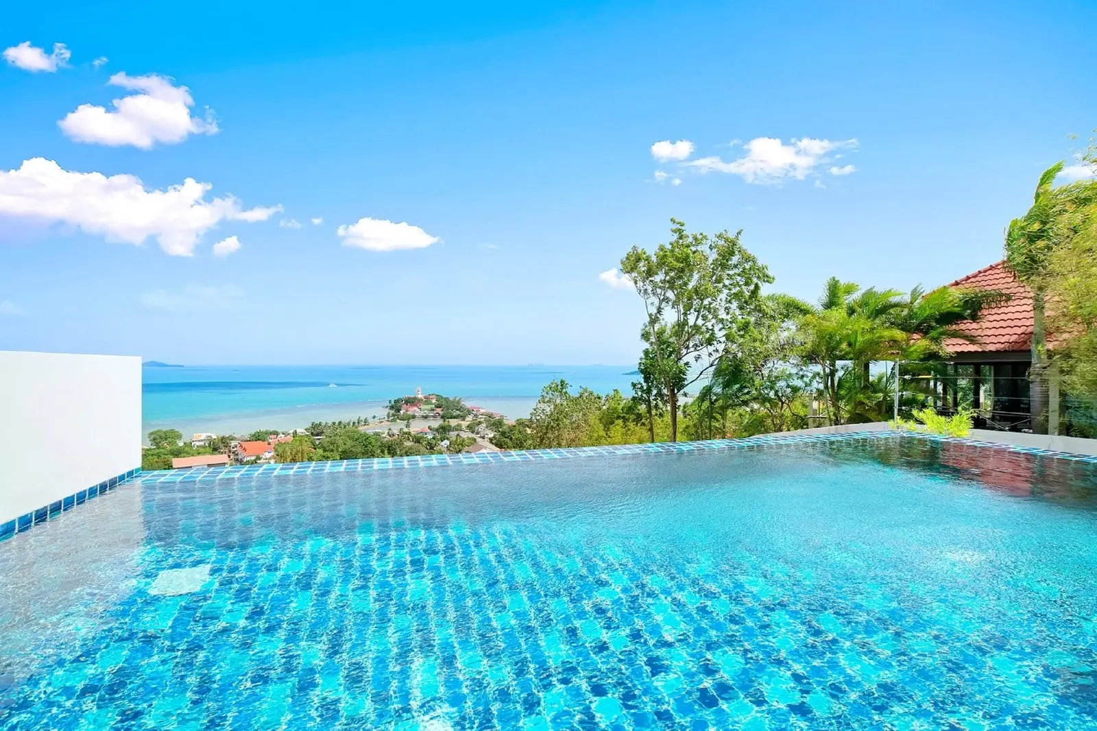 Villa V avec vue sur la mer de 3 chambres à Bangrak Koh Samui