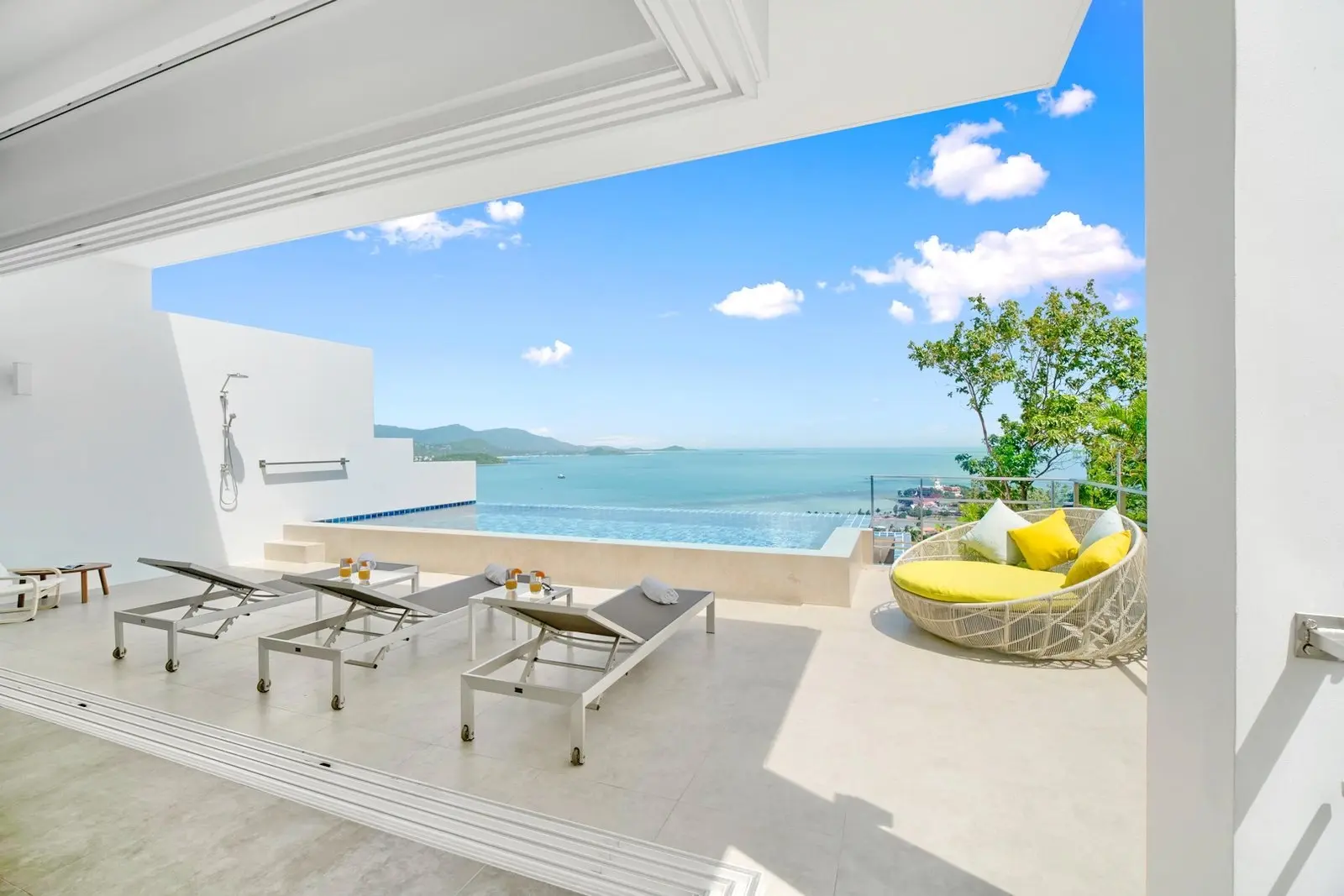 Villa V avec vue sur la mer de 3 chambres à Bangrak Koh Samui