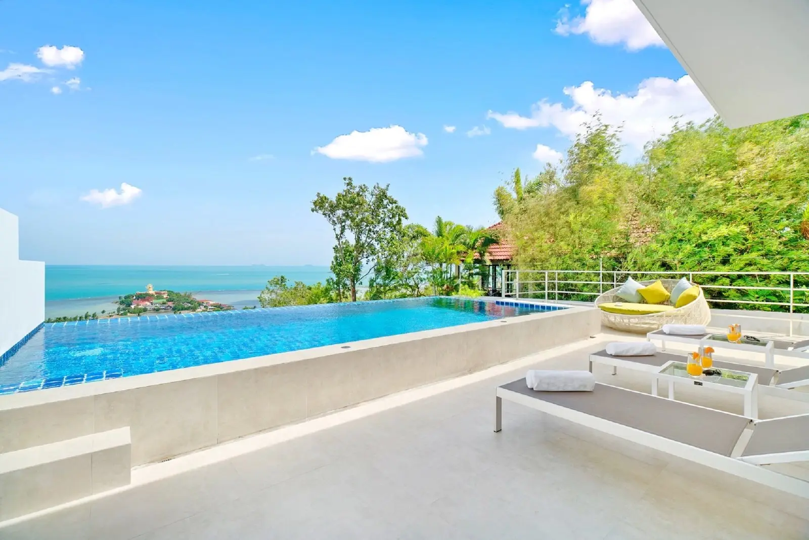 Villa V avec vue sur la mer de 3 chambres à Bangrak Koh Samui