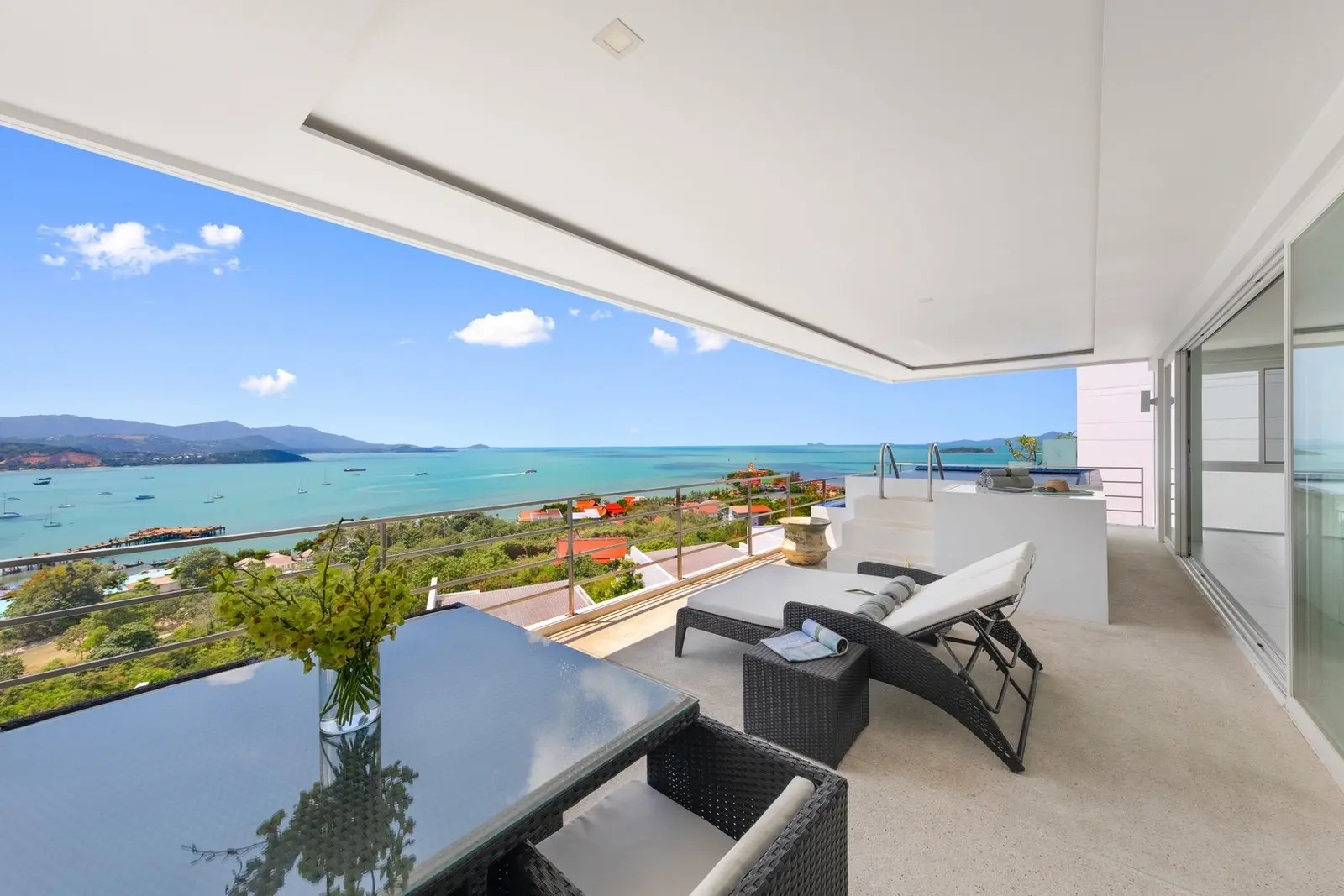 Penthouse de 3 chambres avec vue sur la mer Q3 à Bangrak Samui