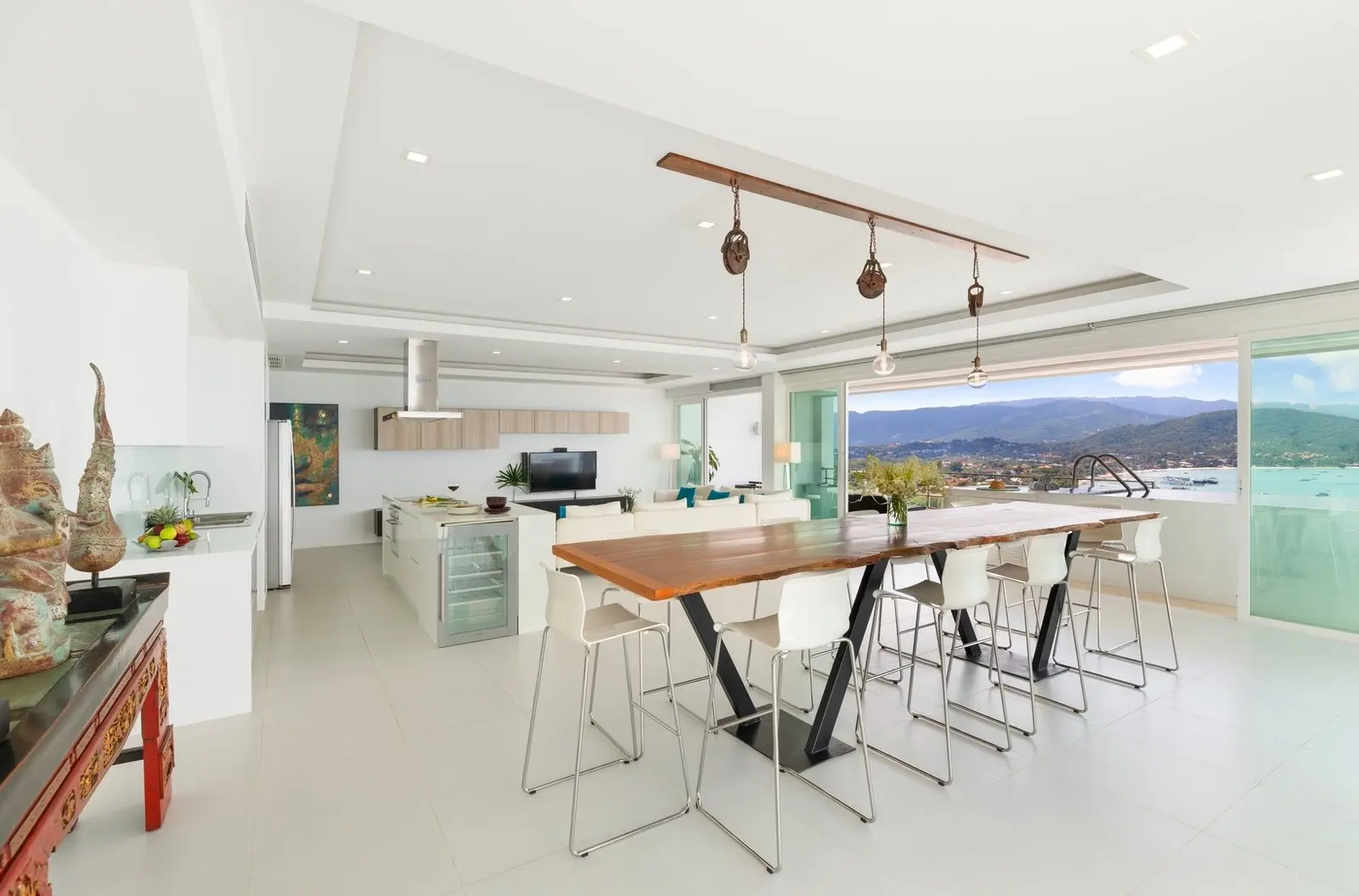 Penthouse de 3 chambres avec vue sur la mer Q3 à Bangrak Samui