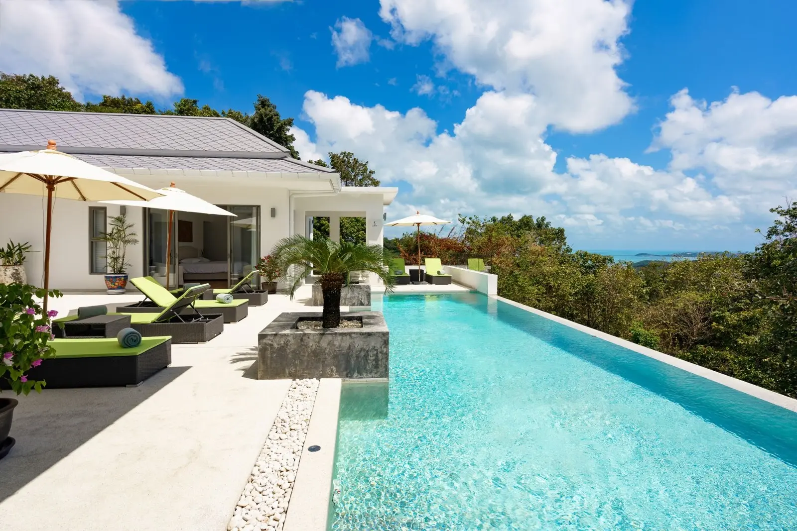 Stunning Sea view Pool Villa 4 Bedroom Bophut Hill