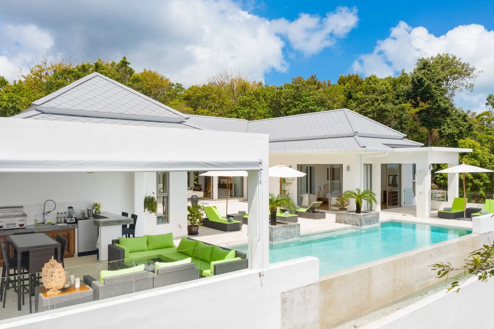 Villa Piscine 4 Chambres avec Vue Mer Éblouissante Bophut Hill