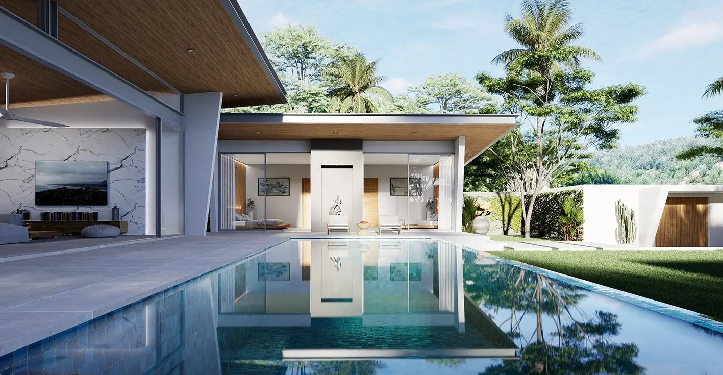 Villa de luxe de 3 chambres avec piscine privative de style Bali à vendre