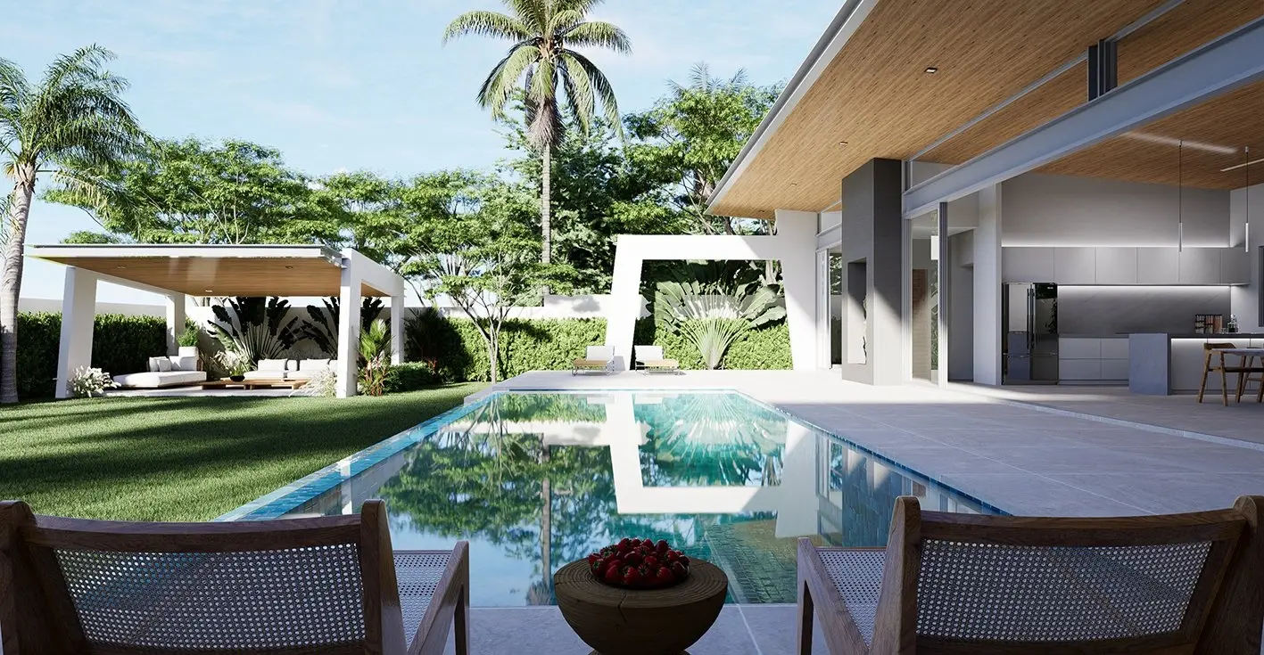 Villa de luxe de 3 chambres avec piscine privative de style Bali à vendre