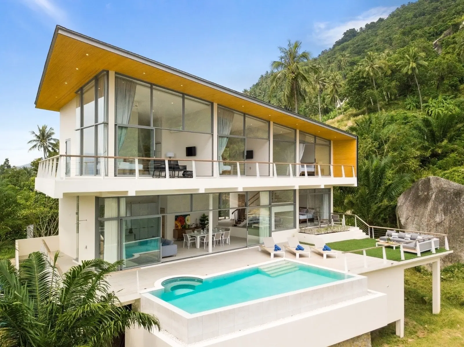 Villa avec vue sur la mer 3 chambres, Lamai, Koh Samui - Propriété en pleine propriété