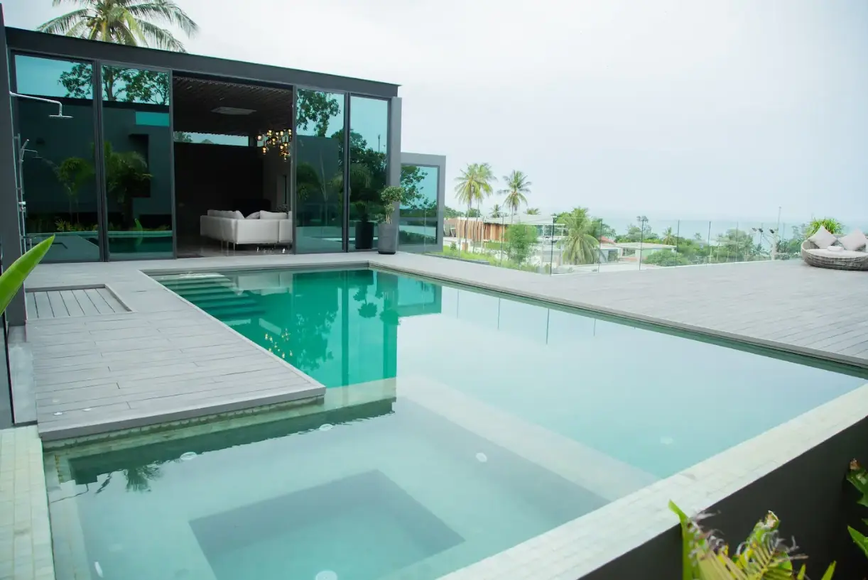 Villa de 3 chambres avec vue sur la mer à Choeng Mon LOUER