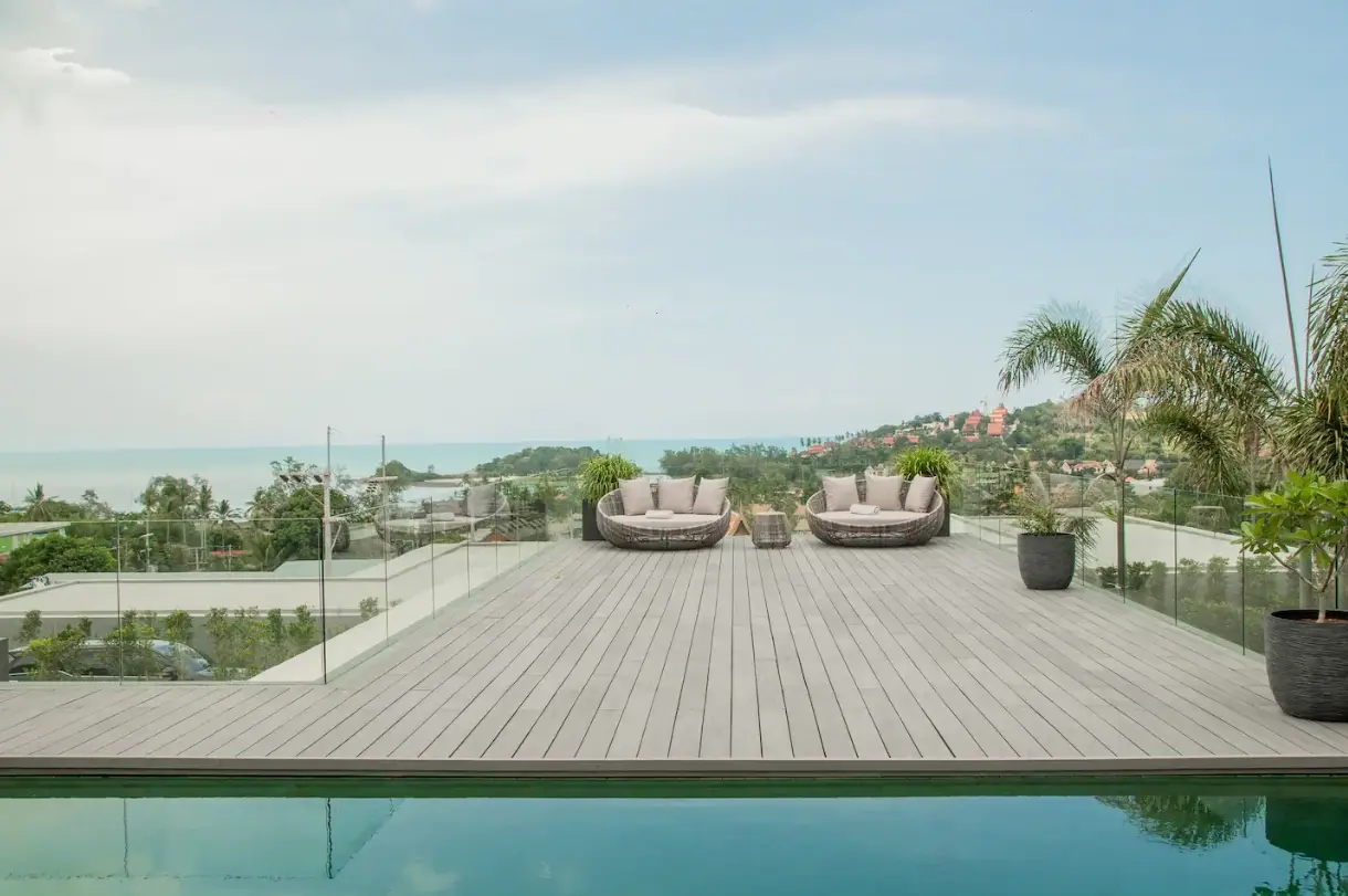 Villa de 3 chambres avec vue sur la mer à Choeng Mon LOUER