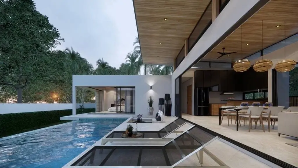 Villa avec piscine de 3 chambres à Lamai Koh Samui À VENIR