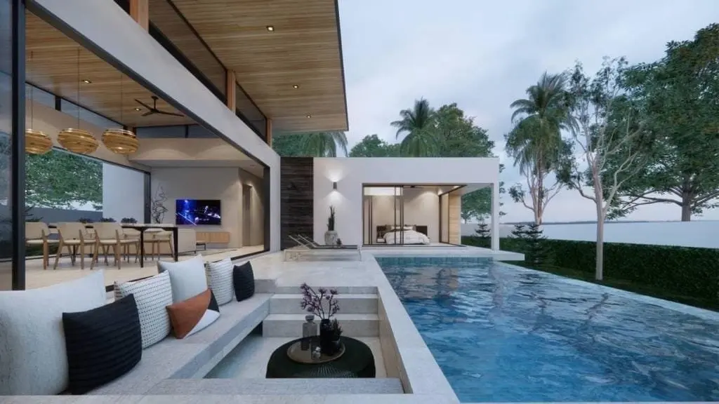 Villa avec piscine de 3 chambres à Lamai Koh Samui À VENIR