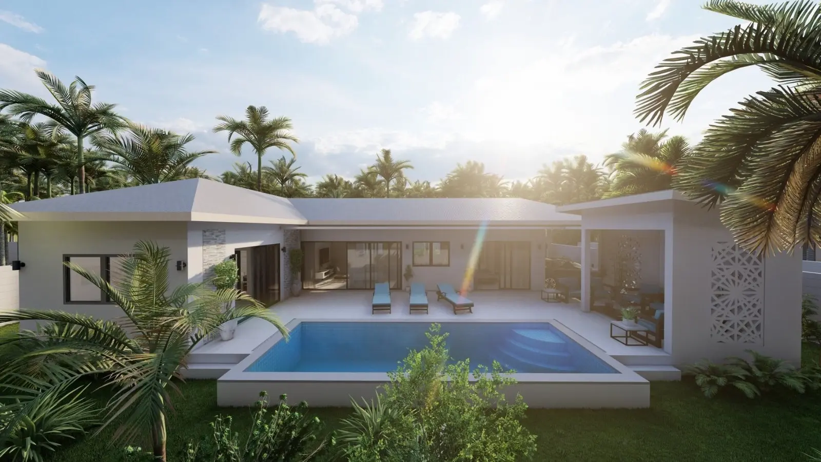 3-5 Bedroom Pool Villas Near Lamai Center